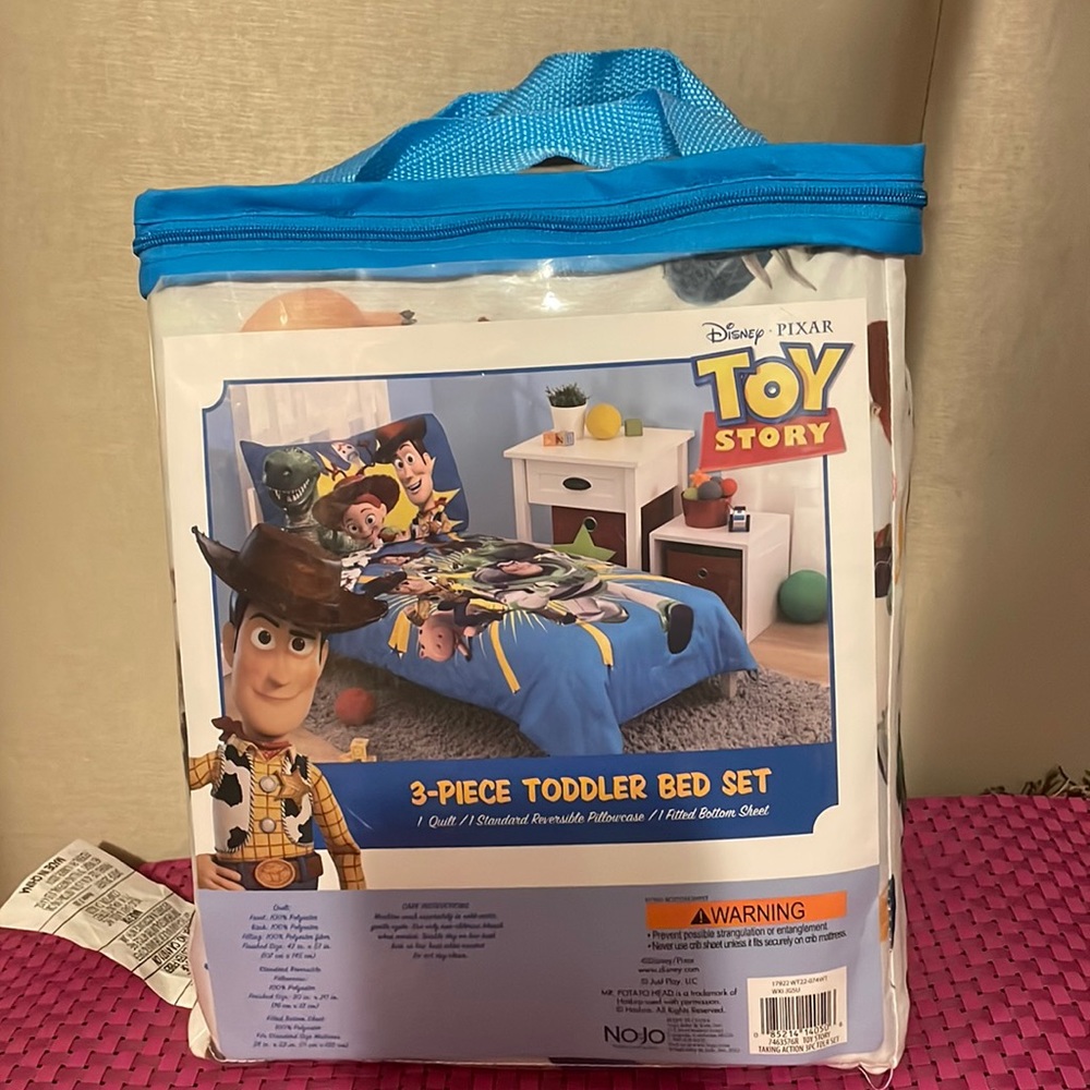 Brand New Disney Pixar Toy Story Toddler Bed Set